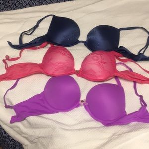 3 Victoria Secret Bras